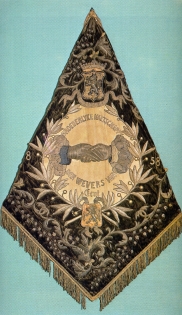 Vlag van de Broederlijke Wevers, 1857.